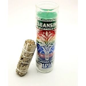 Cleansing candle 7 Days 7 colors with white sage